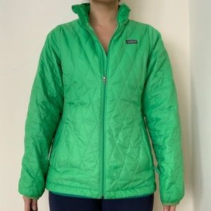 Girls Green Patagonia Light Puffer Jacket (XXL/16)